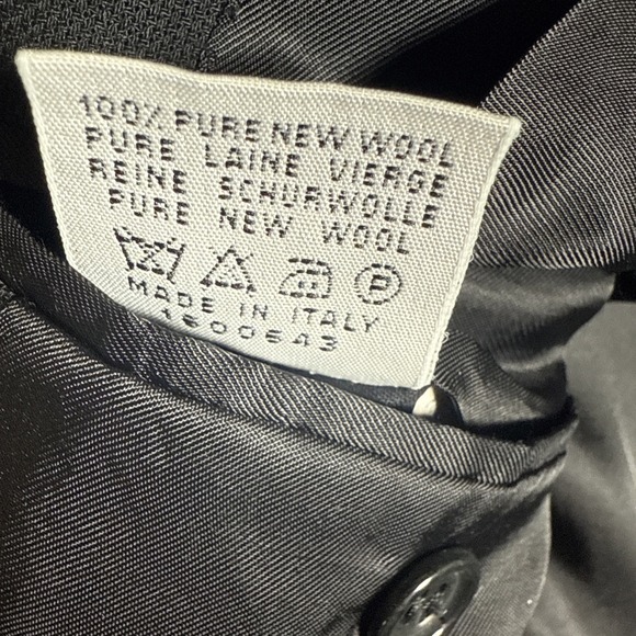 Canali Blazer Mens Black Wool Sport Coat Jacket  Italy Luxury 56R Italy 46R US - Picture 12 of 12